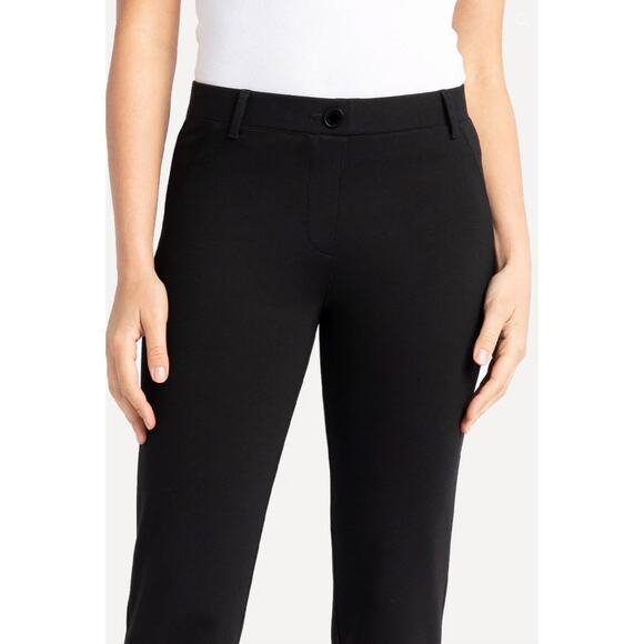 BETABRAND Classic Yoga Straight Leg Dress Pants in Black Size S - Picture 2 of 8